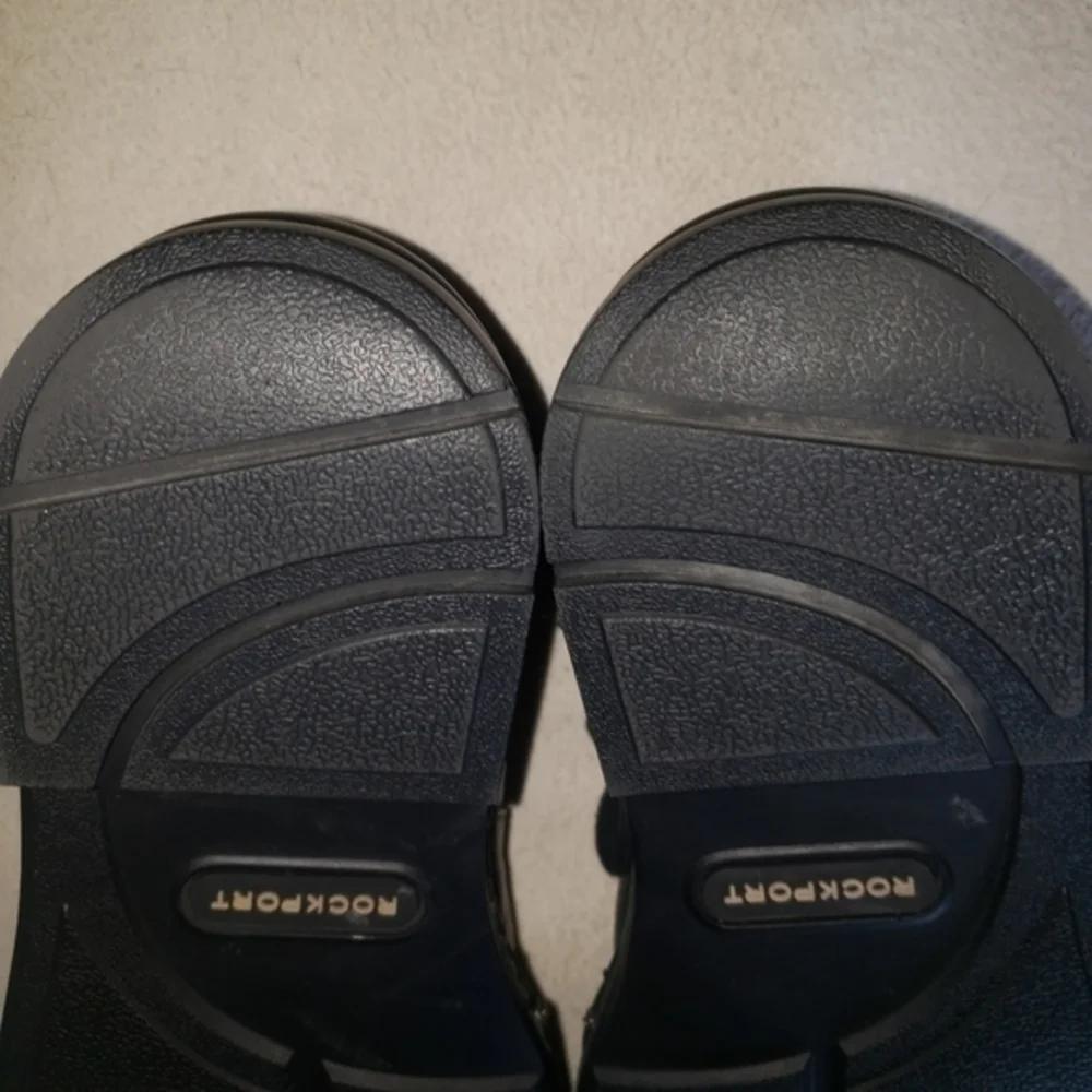 Rockport‎ Dark Black Leather Mens 8